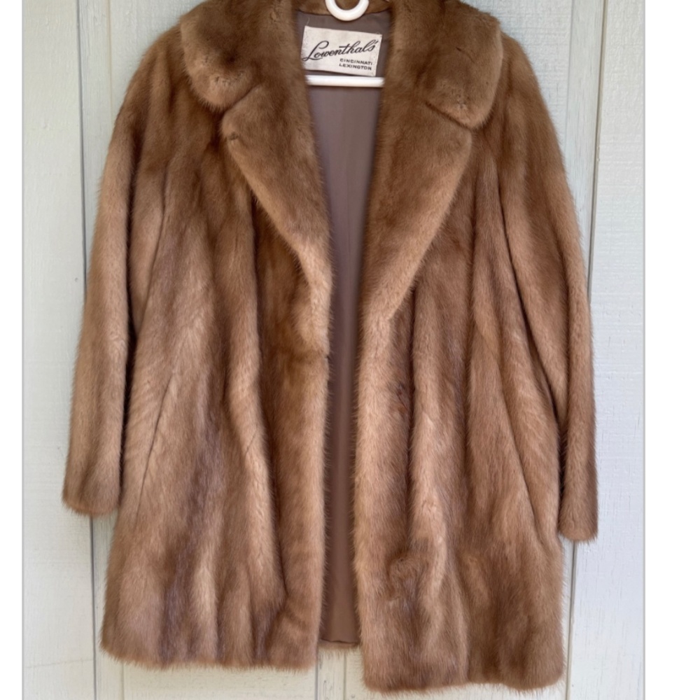 1960s Lowenthal’s Ranch Mink Coat, Car Coat Length